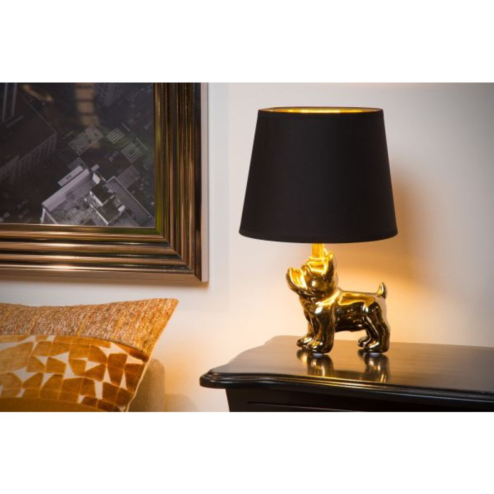 Lucide SIR WINSTON Tischleuchte Gold, 1-flammig main product photo