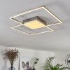 Torresella Deckenleuchte LED Nickel-Matt, 2-flammig, Fernbedienung