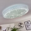 Suno Deckenleuchte LED Transparent, Klar, Weiß, 1-flammig, Fernbedienung