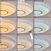 Avoriaz Deckenleuchte LED Transparent, Klar, Weiß, 1-flammig, Fernbedienung