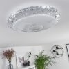 Avoriaz Deckenleuchte LED Transparent, Klar, Weiß, 1-flammig, Fernbedienung