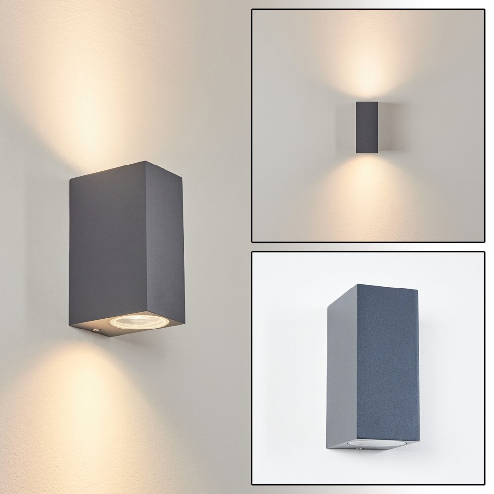 Kingstown Außenwandleuchte Anthrazit, 2-flammig main product photo