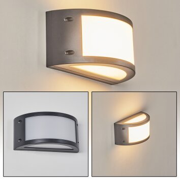 Pompeano Außenwandleuchte LED Schwarz, 1-flammig
