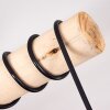 Gondo Deckenleuchte Holz dunkel, Schwarz, 4-flammig