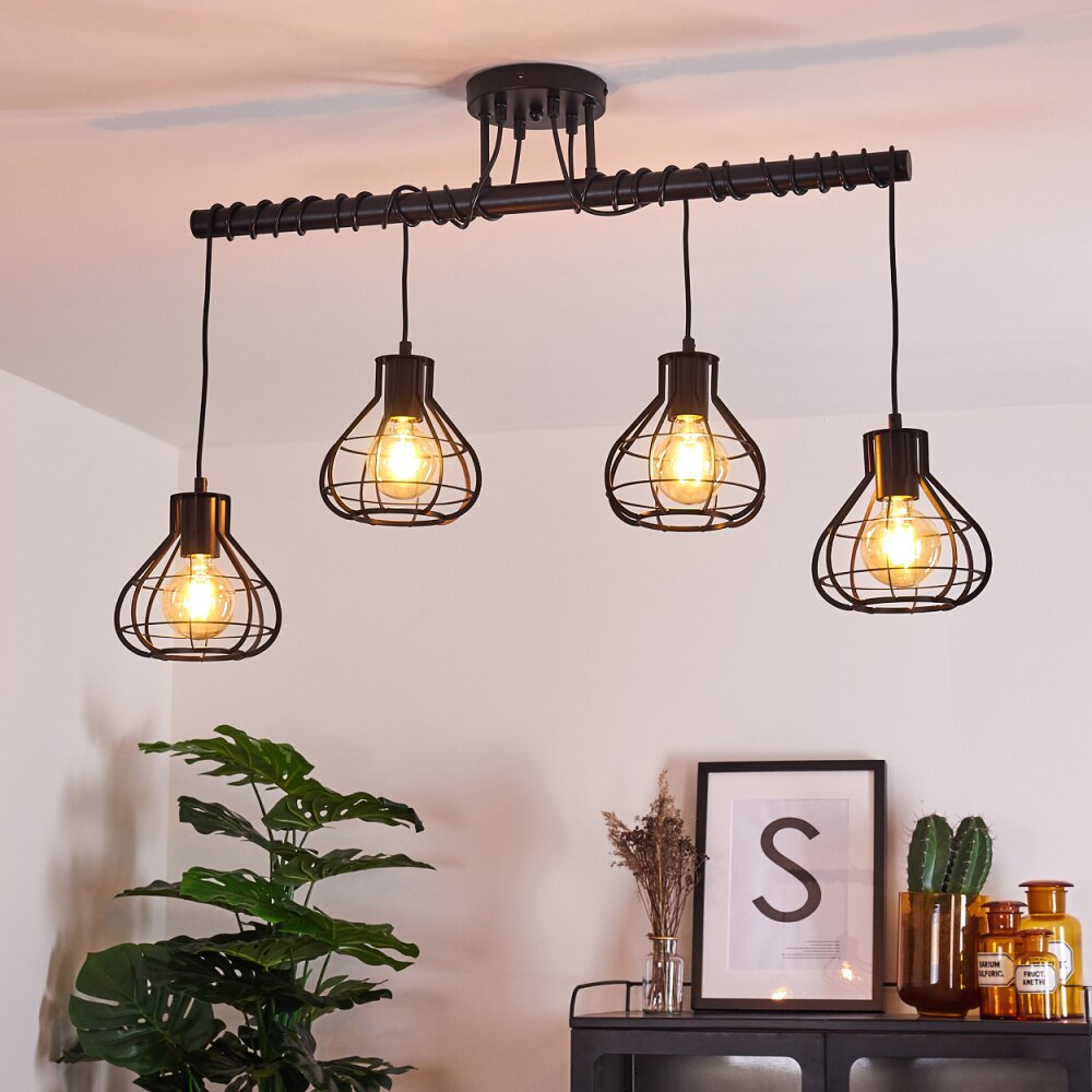 Gainsville Deckenleuchte Schwarz, 4-flammig main product photo