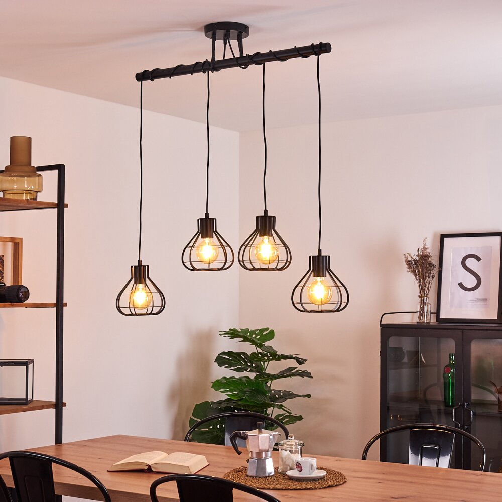 Gainsville Deckenleuchte Schwarz, 4-flammig main product photo