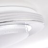 Laganadi Deckenleuchte LED Weiß, 1-flammig, Fernbedienung
