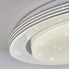 Laganadi Deckenleuchte LED Weiß, 1-flammig, Fernbedienung