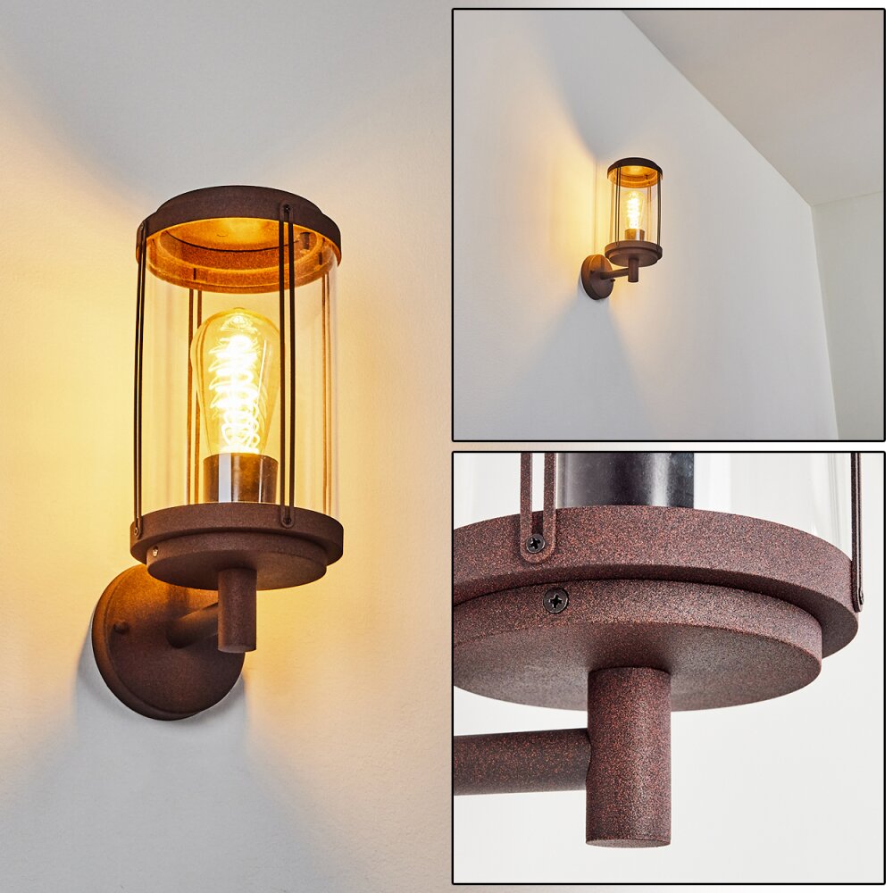 Riola Außenwandleuchte Rostfarben, 1-flammig main product photo