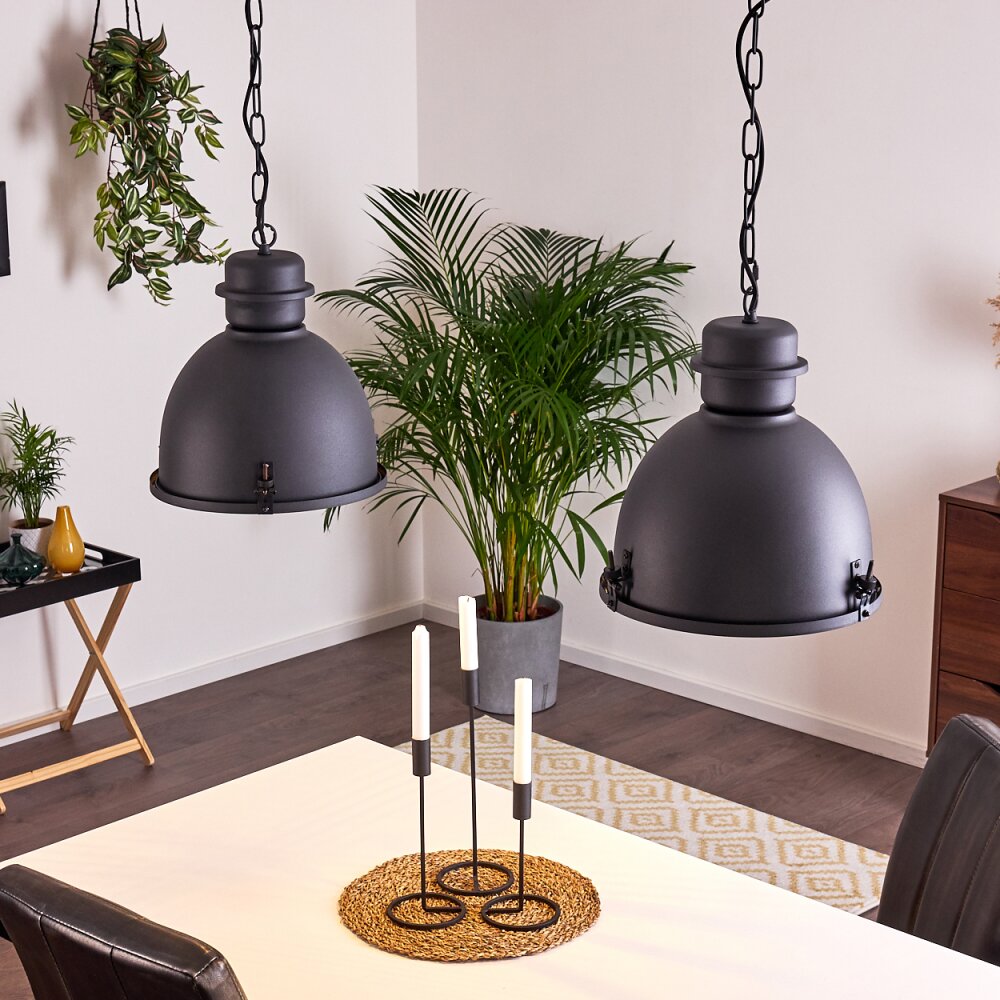 Ogho Pendelleuchte Schwarz, 2-flammig main product photo