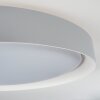 Beade Deckenleuchte LED Grau, Weiß, 1-flammig, Fernbedienung, Farbwechsler