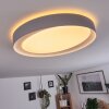 Beade Deckenleuchte LED Grau, Weiß, 1-flammig, Fernbedienung, Farbwechsler