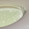 Rosenga Deckenleuchte LED Weiß, 1-flammig, Fernbedienung