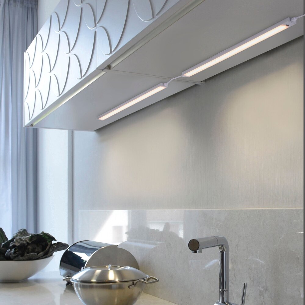 Paul Neuhaus AMON Unterbauleuchte Erweiterungsmodul LED Silber, 1-flammig, Bewegungsmelder main product photo