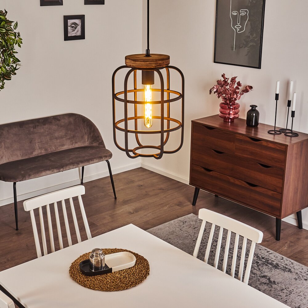 Husvik Hängeleuchte Schwarz, 1-flammig main product photo