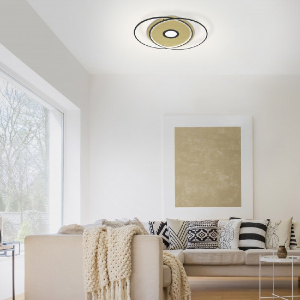 Paul Neuhaus Q-AMIRA Deckenleuchte LED Schwarz, 1-flammig, Fernbedienung main product photo