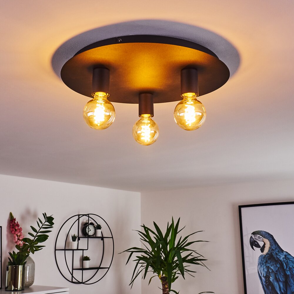 Esbjerg Deckenleuchte Schwarz, 3-flammig main product photo