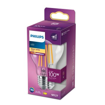 Philips LED E27 10,5 Watt 2700 Kelvin 1521 Lumen