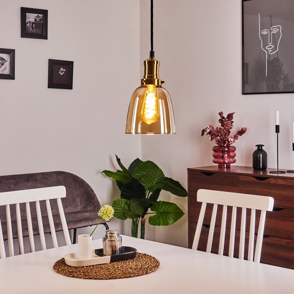 Pilesi Hängeleuchte Messing, 1-flammig main product photo