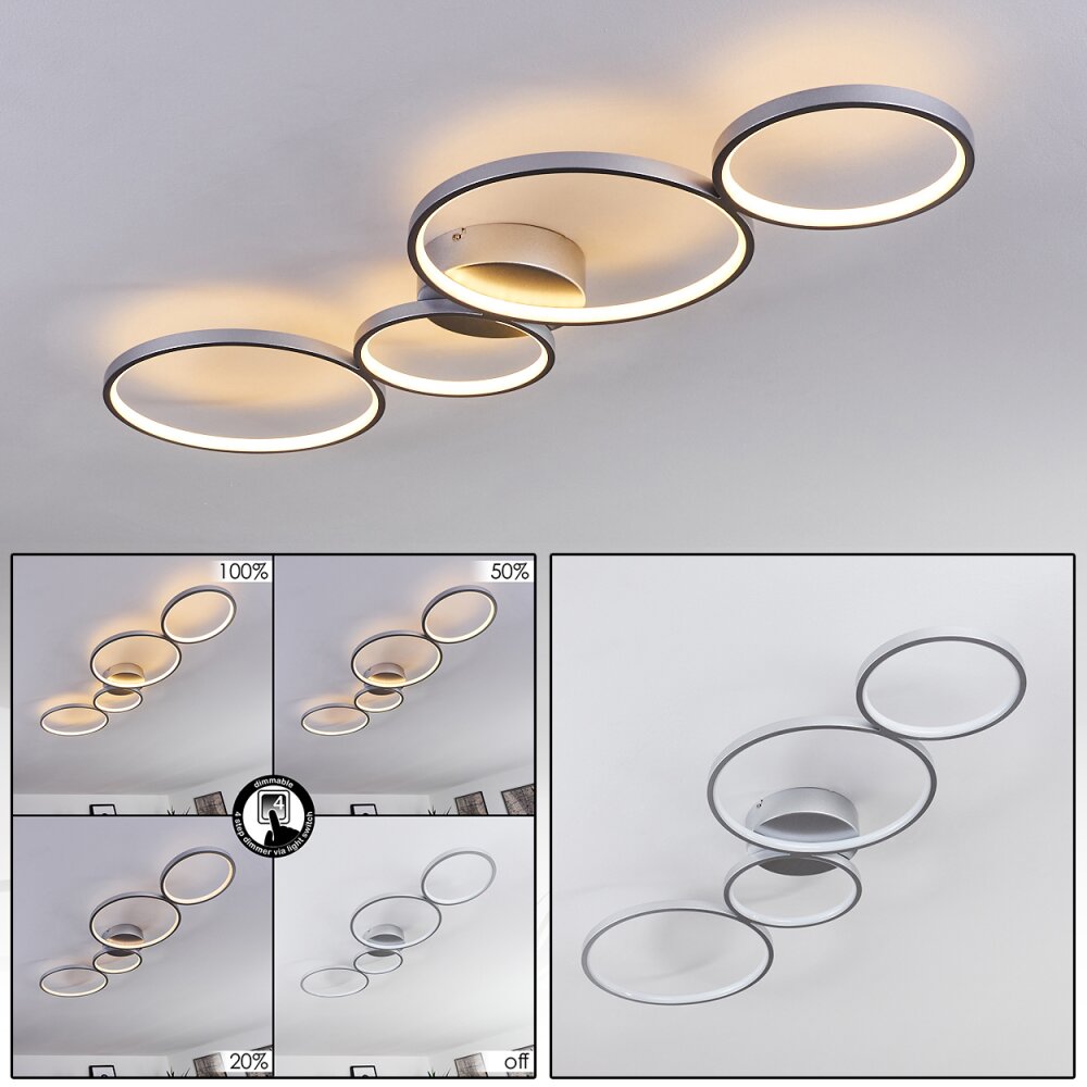 Rodekro Deckenleuchte LED Nickel-Matt, 4-flammig main product photo