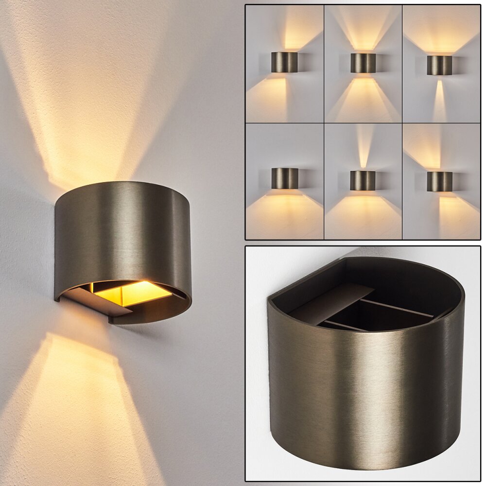 Badajoz Wandleuchte LED Braun, 1-flammig main product photo