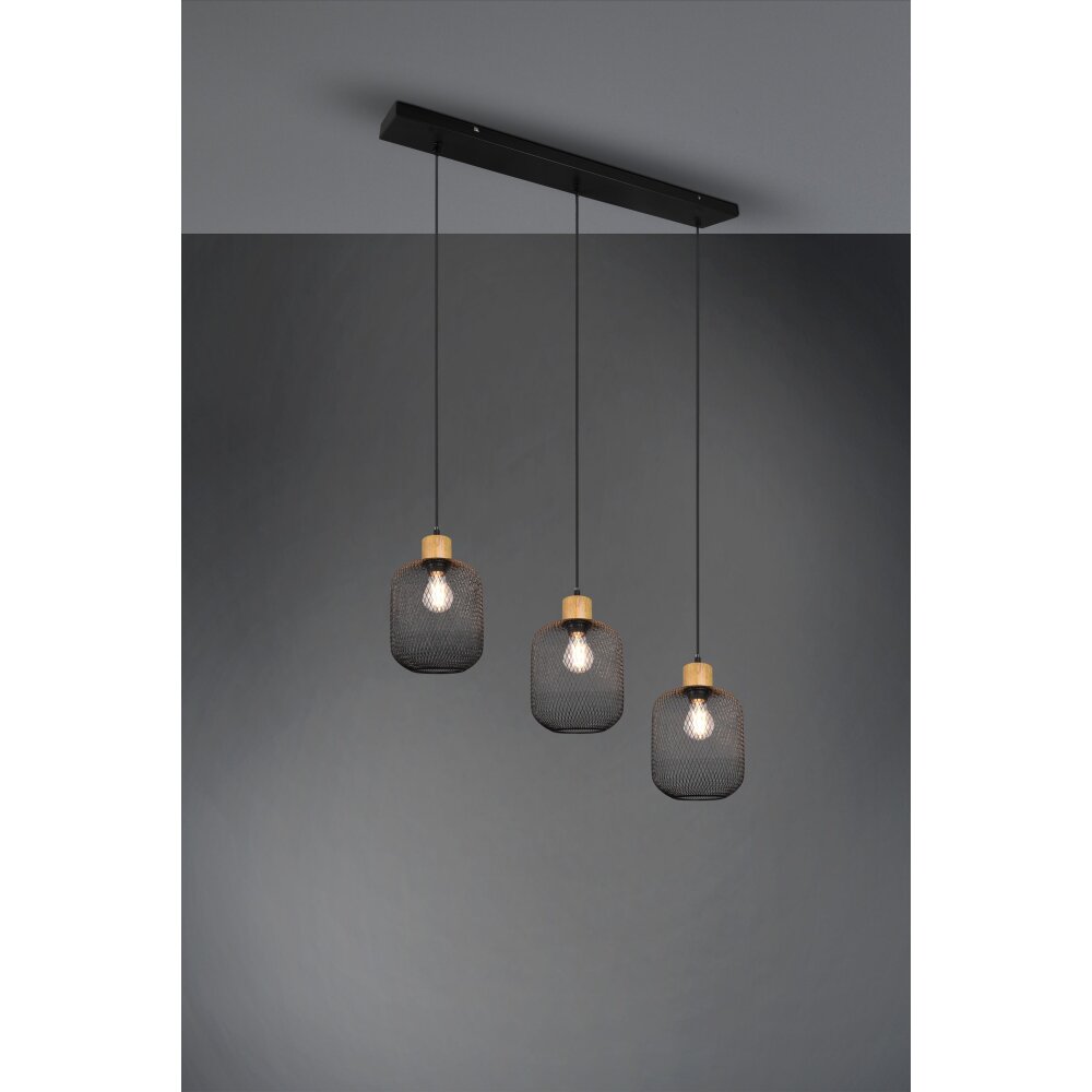 Reality Calimero Pendelleuchte Schwarz, 3-flammig main product photo