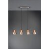 Trio Gaya Pendelleuchte Dunkelbraun, Nickel-Matt, 4-flammig