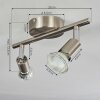 Oula Deckenleuchte LED Nickel-Matt, 2-flammig