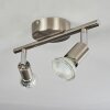 Oula Deckenleuchte LED Nickel-Matt, 2-flammig