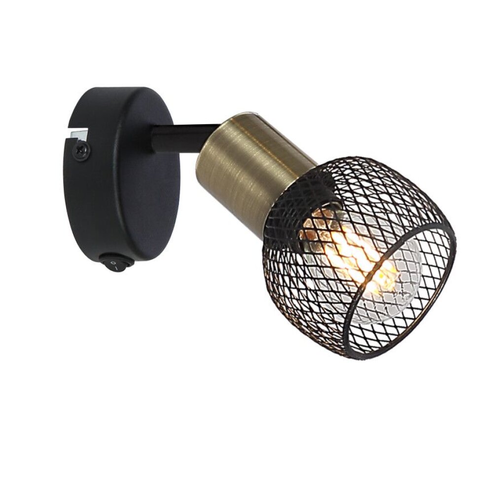 Globo FIASTRA Deckenleuchte Schwarz, 1-flammig main product photo