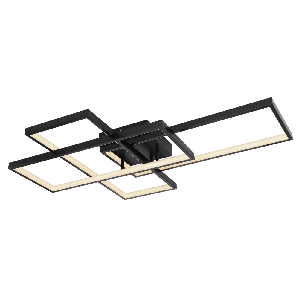Globo GABRIEL Deckenleuchte LED Schwarz, 1-flammig, Fernbedienung main product photo