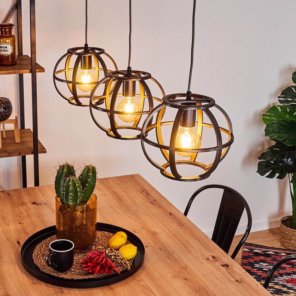 Plan Pendelleuchte Schwarz, 3-flammig main product photo