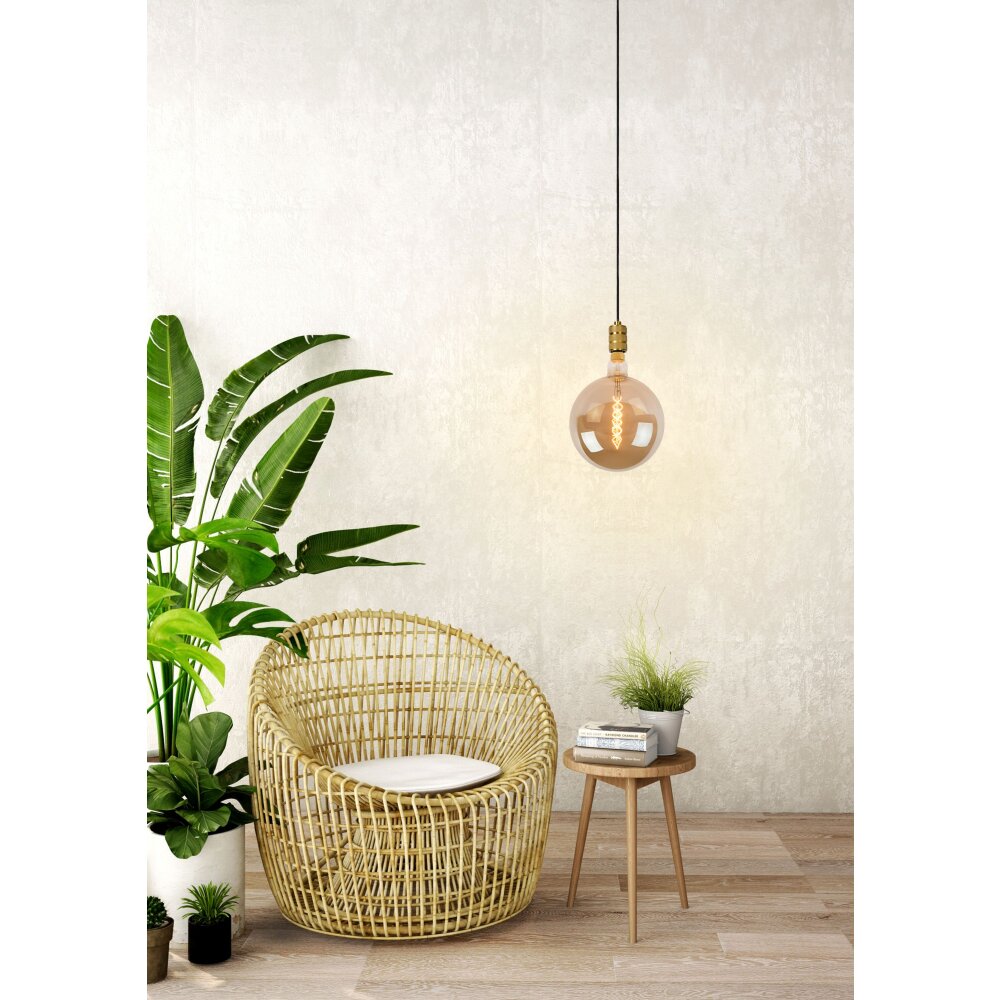 Lucide JOVA Pendelleuchte Schwarz, 1-flammig main product photo