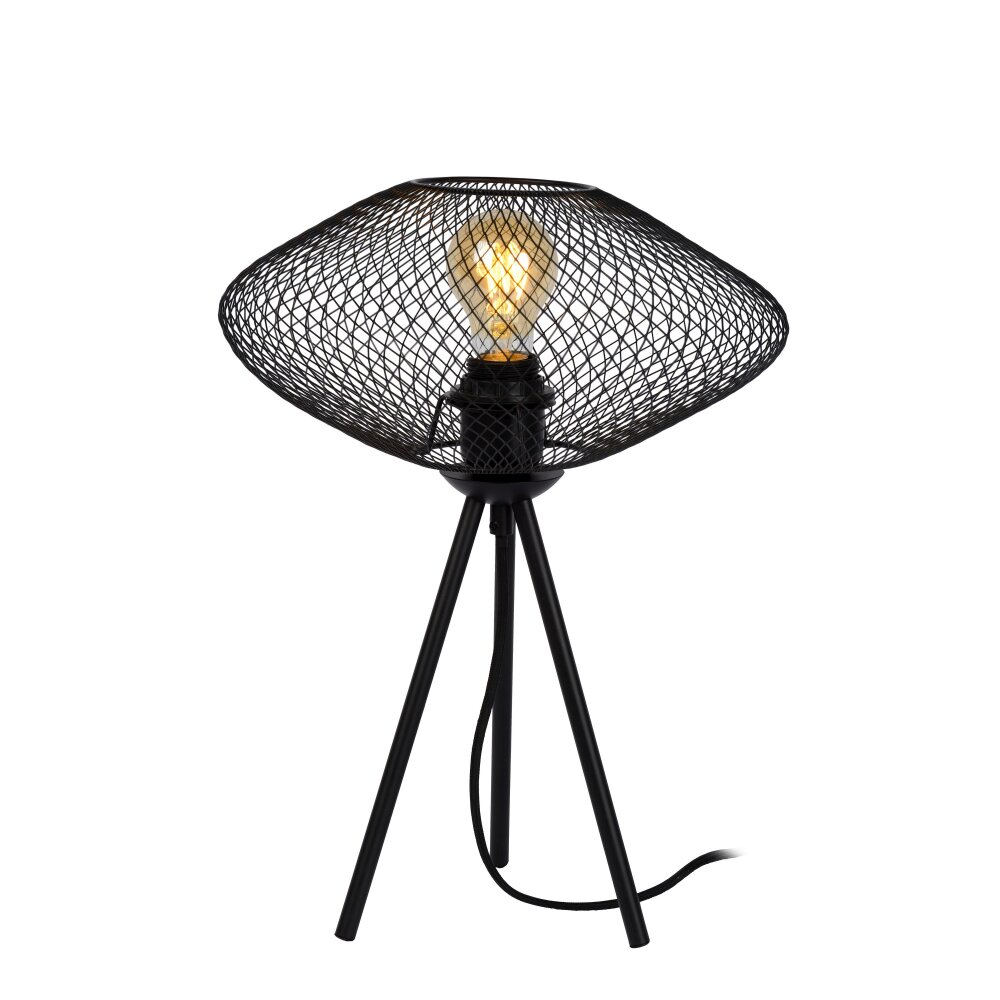 Lucide MESH Tischleuchte Schwarz, 1-flammig main product photo