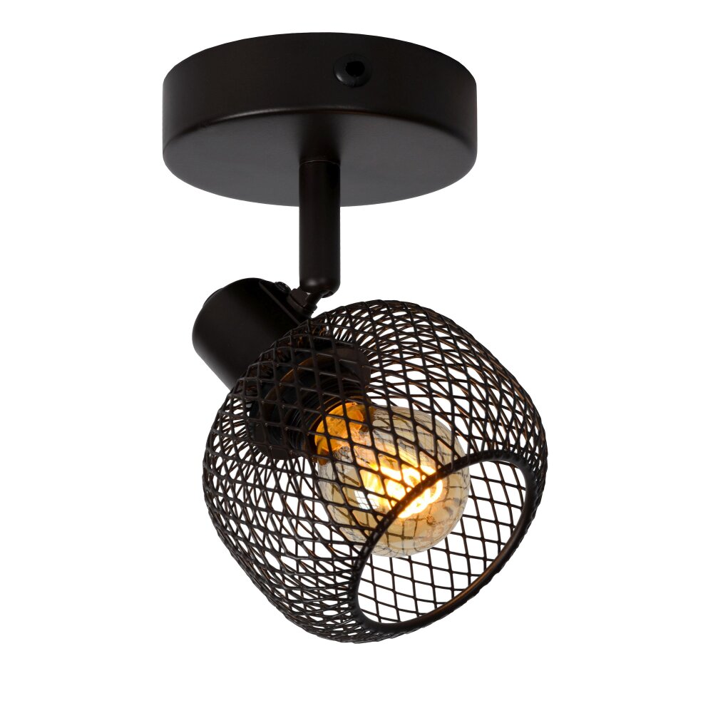 Lucide MAREN Wandleuchte Schwarz, 1-flammig main product photo
