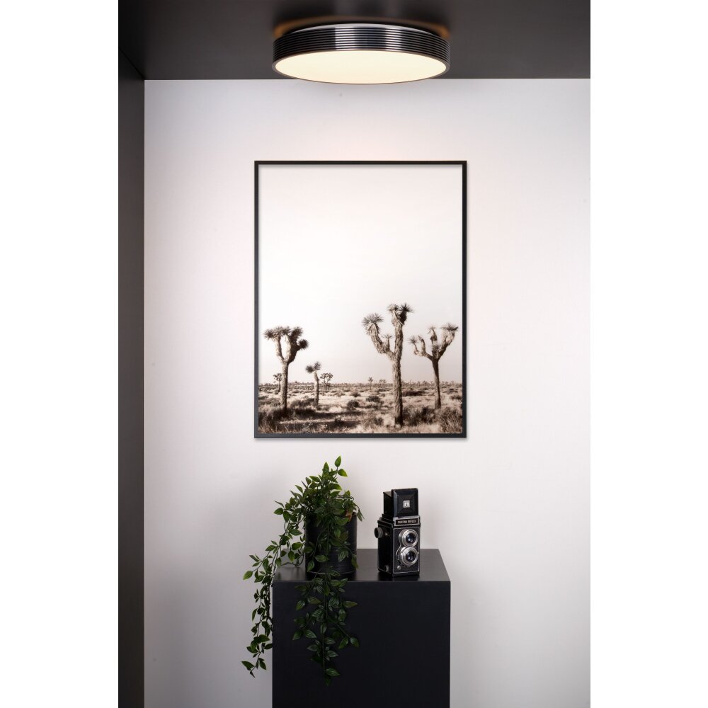 Lucide MALIN Deckenleuchte LED Schwarz, 1-flammig main product photo