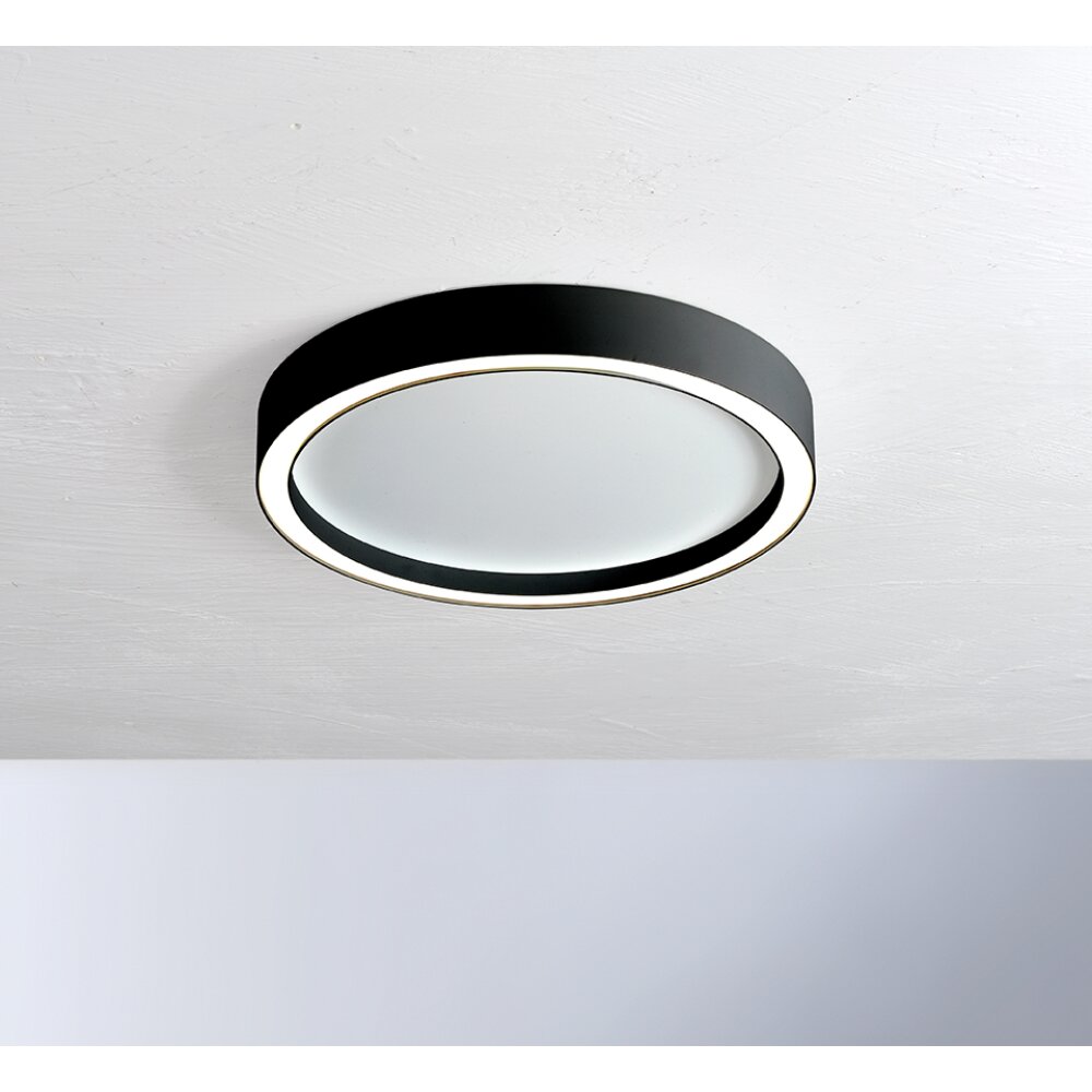 Bopp Leuchten AURA Deckenleuchte LED Schwarz, Weiß, 1-flammig main product photo