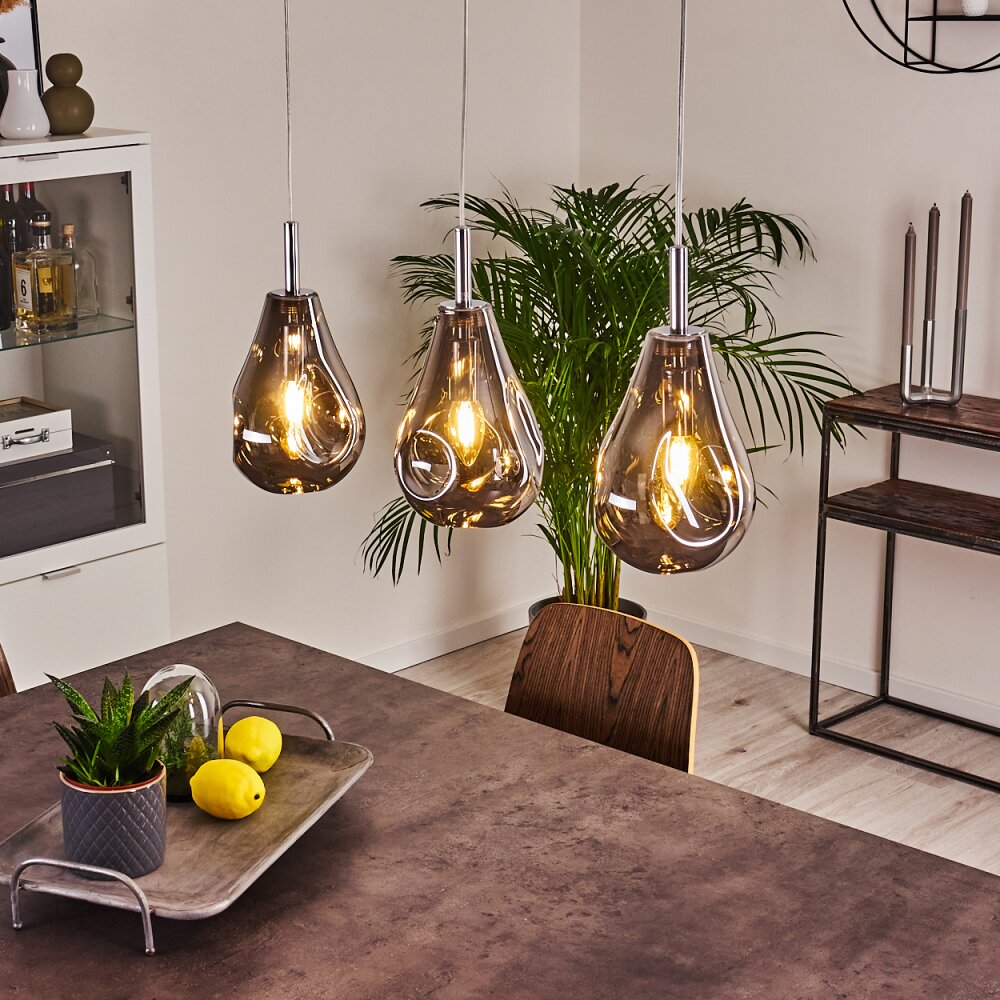 Domma Pendelleuchte Chrom, 3-flammig main product photo