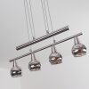 Warga Pendelleuchte LED Nickel-Matt, 4-flammig