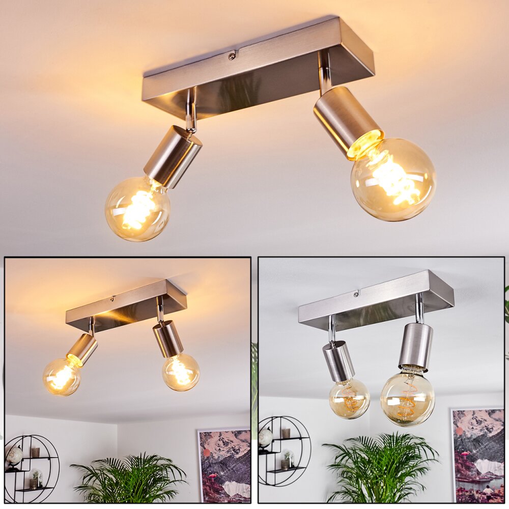 Tulla Deckenleuchte Nickel-Matt, 2-flammig main product photo