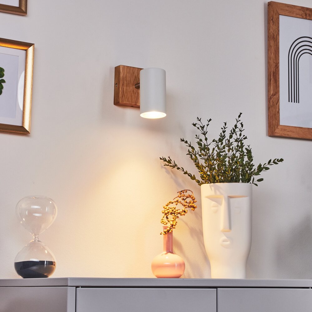 Zuoz Wandleuchte Holz hell, 1-flammig main product photo