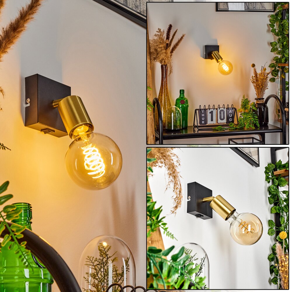 Tulla Wandleuchte Schwarz, 1-flammig main product photo