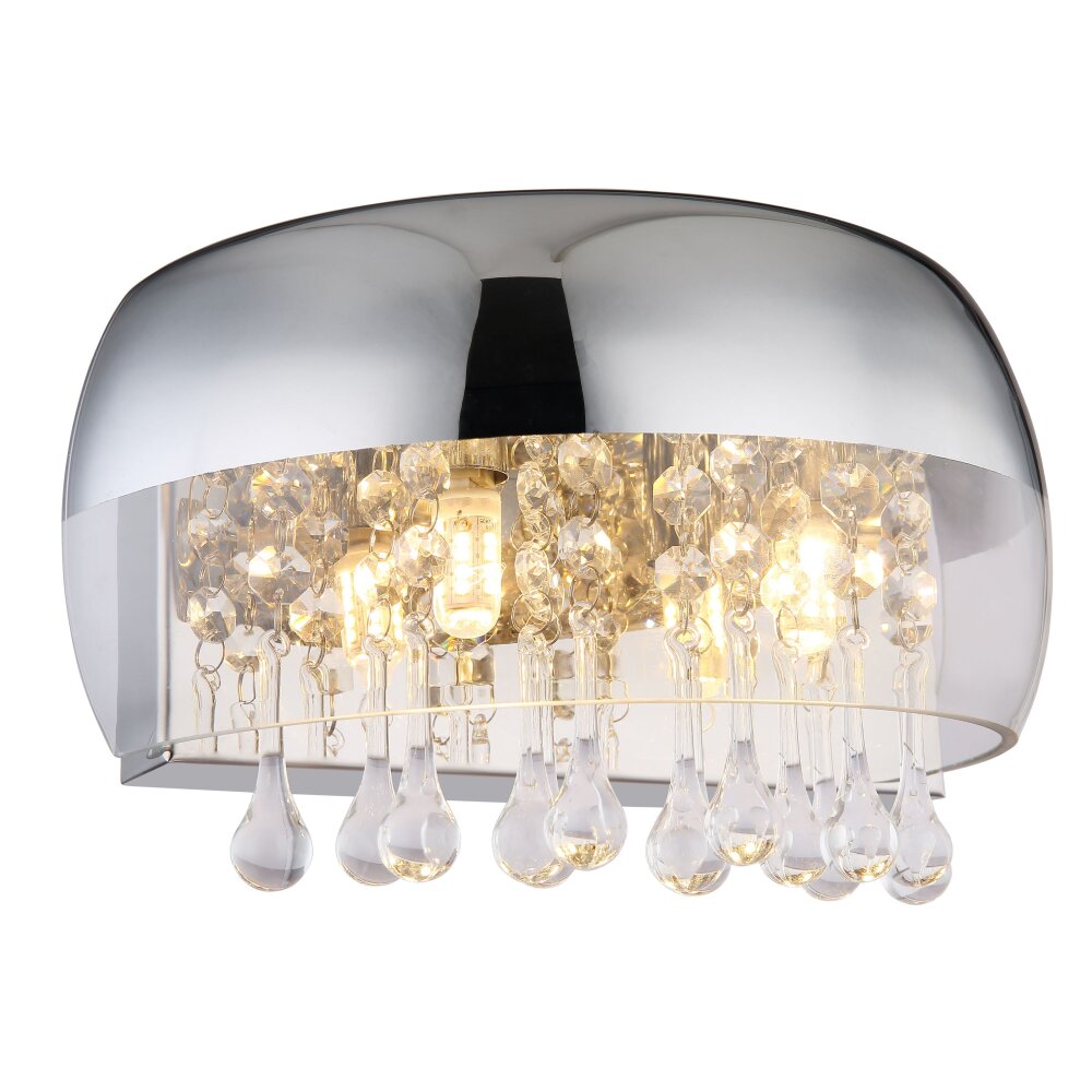 Globo KALLA Wandleuchte Chrom, 2-flammig main product photo