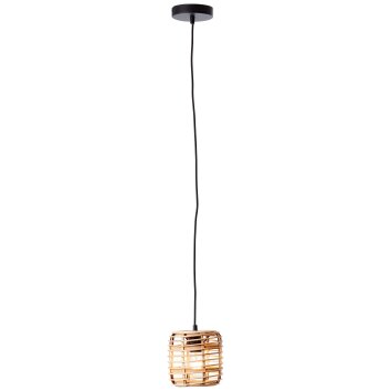 Brilliant CROSSTOWN Pendelleuchte Holz hell, Schwarz 99190/06