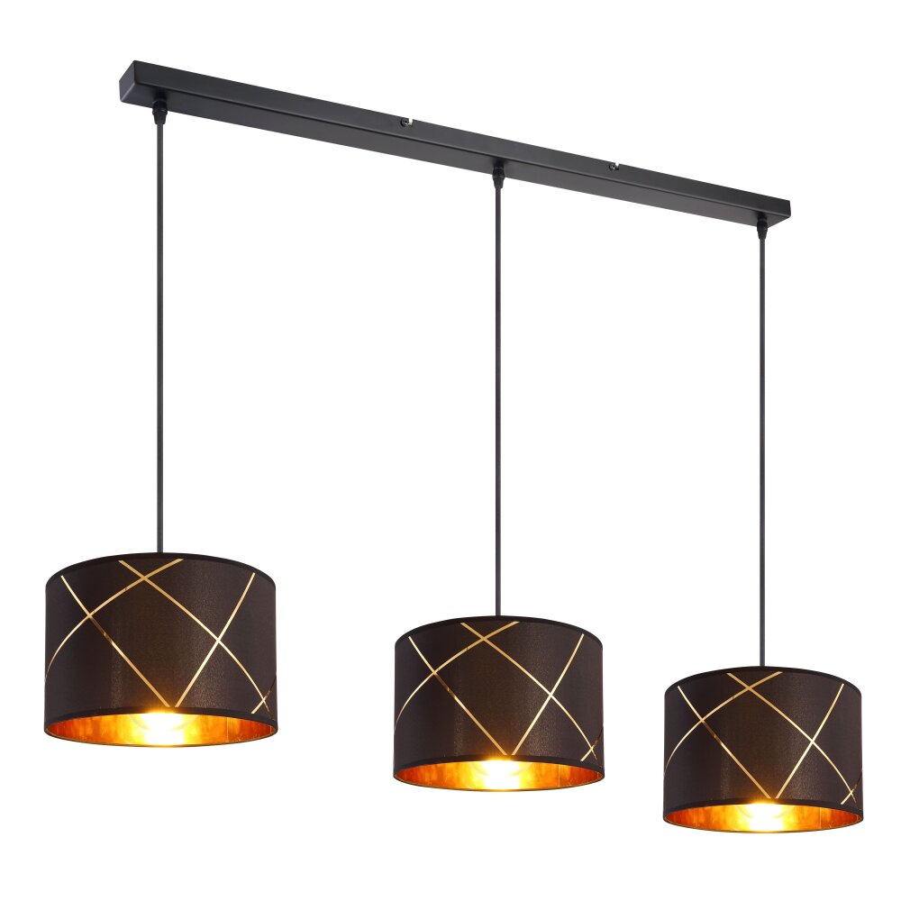 Globo BEMMO Hängeleuchte Schwarz, 3-flammig main product photo