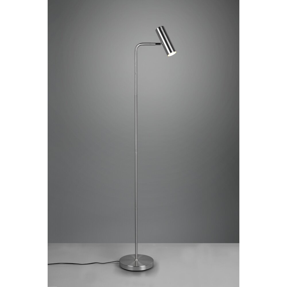 Trio Leuchten Marley Stehleuchte Nickel-Matt, 1-flammig main product photo