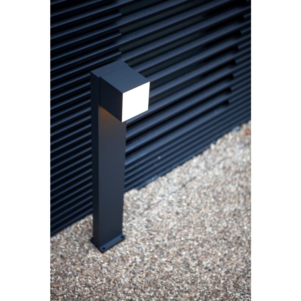 Lutec CUBA Wegeleuchte LED Schwarz, 1-flammig main product photo