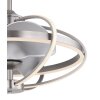 Globo Ventmatt Deckenventilator LED Nickel-Matt, 1-flammig, Fernbedienung