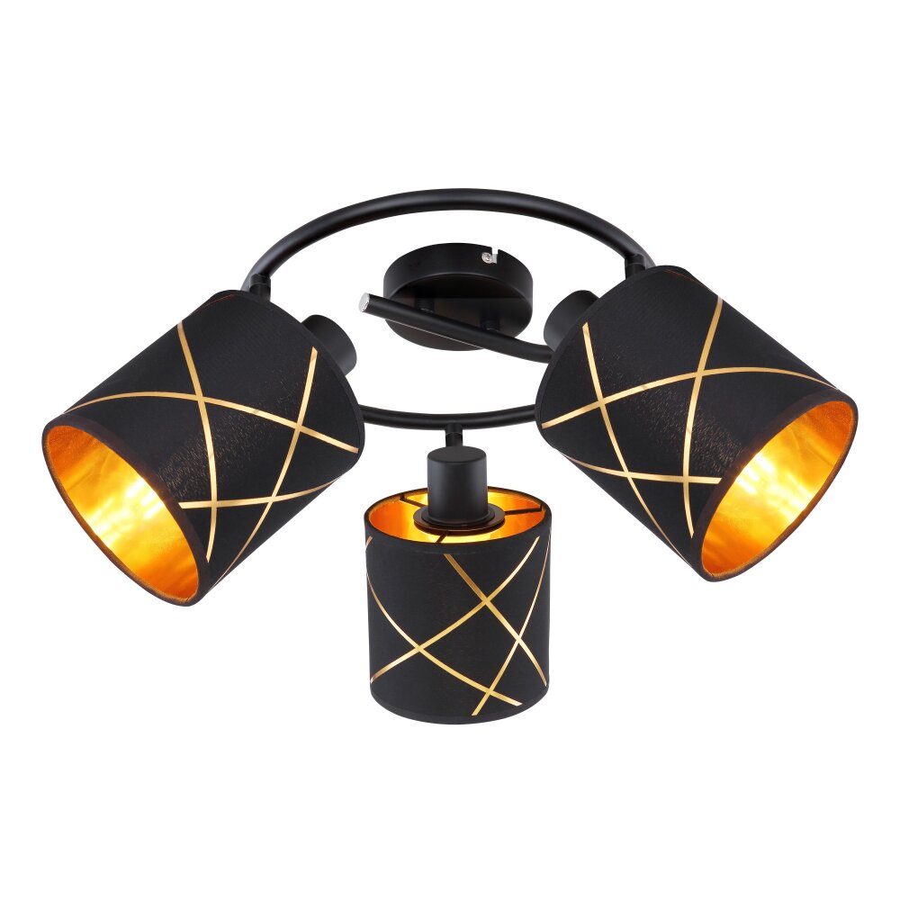 Globo BEMMO Deckenleuchte Schwarz, 3-flammig main product photo