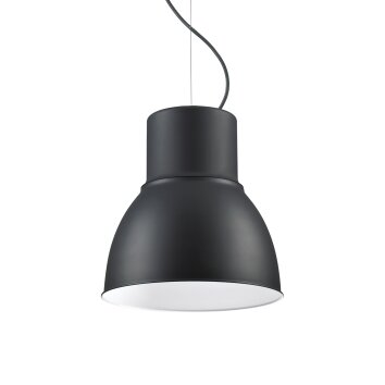 Ideallux BREEZE Pendelleuchte Schwarz, Weiß, 1-flammig